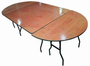 Table ovale modulable