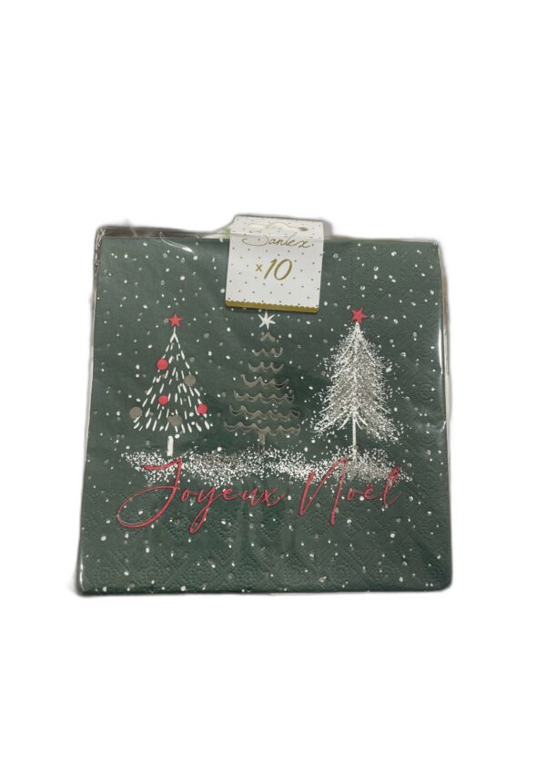 Serviettes 3 sapins x10
