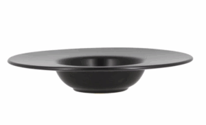 Assiette creuse noire
