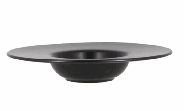 Assiette creuse noire