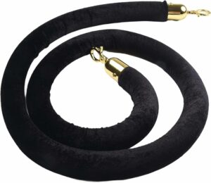 Corde velours noir 1,5m